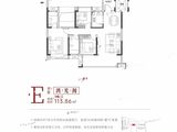 通鸿潇湘府_3室2厅2卫 建面113平米