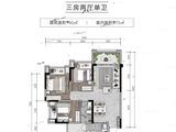 中科依云_3室2厅1卫 建面91平米