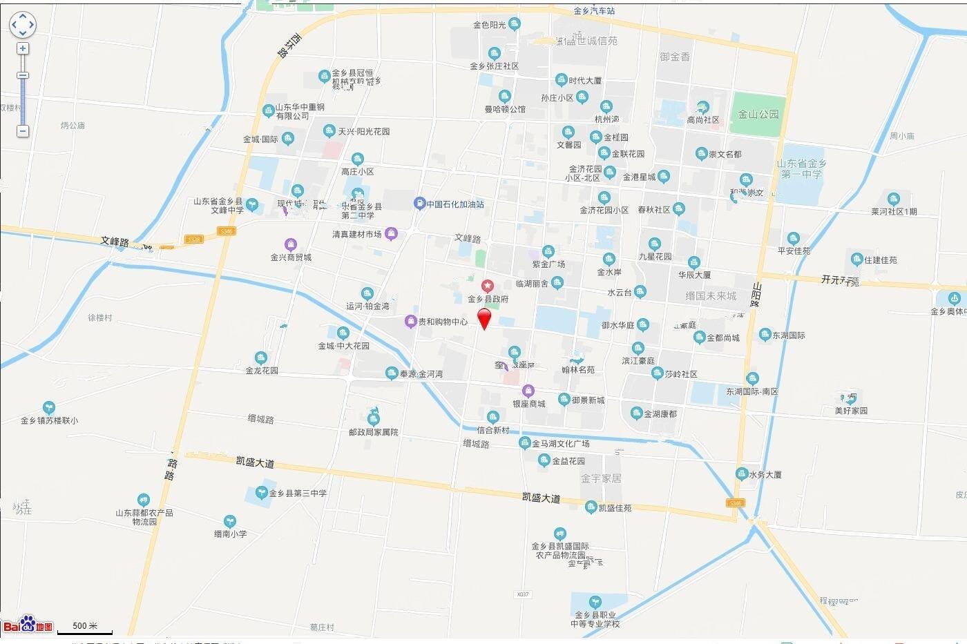 金乡县中心东路北侧、常青路东侧地块