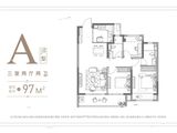 香逸玺悦_3室2厅2卫 建面97平米