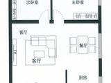 青岛宝门公寓写字楼_3室2厅1卫 建面104平米