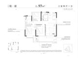 伟星公园都荟_3室2厅1卫 建面97平米