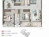 武义国际数字贸易港_4室2厅2卫 建面128平米