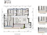 重庆中央公园悦府_4室2厅2卫 建面120平米