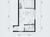 复兴世纪大厦_B1户型 建面63平米