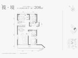 浐灞金融城桃花TAN_3室2厅2卫 建面208平米