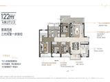 万科深业颐湾花园_4室2厅2卫 建面122平米