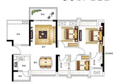 新力钰珑湾_3室2厅2卫 建面96平米